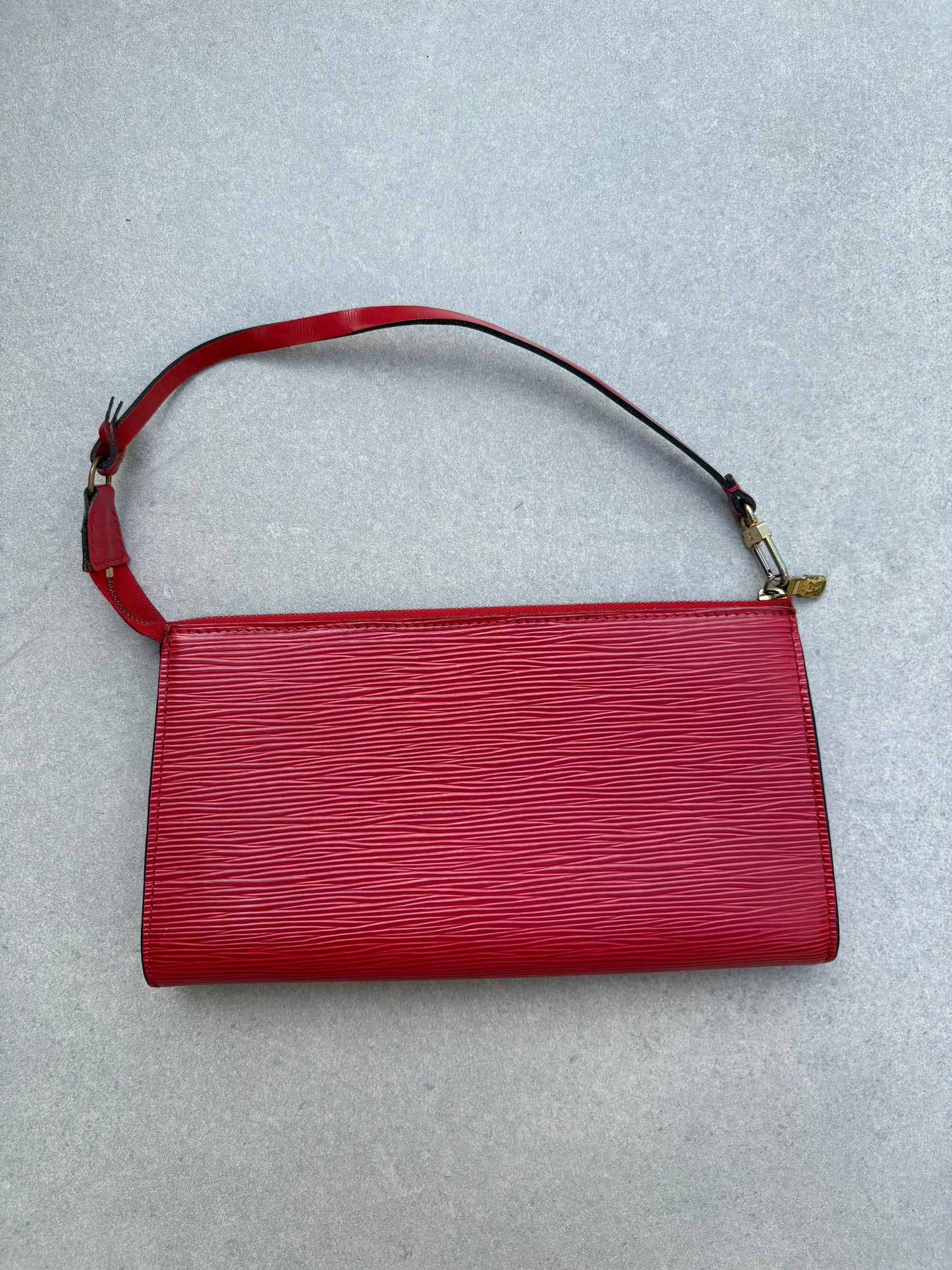 Louis Vuitton Red Epi Leather Pochette Accessoires