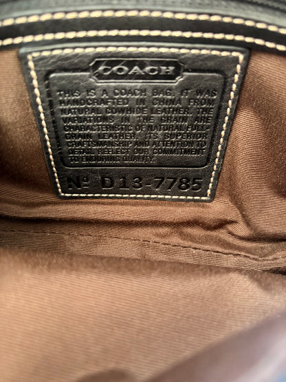 Coach Black Leather Demi Shoulder Bag