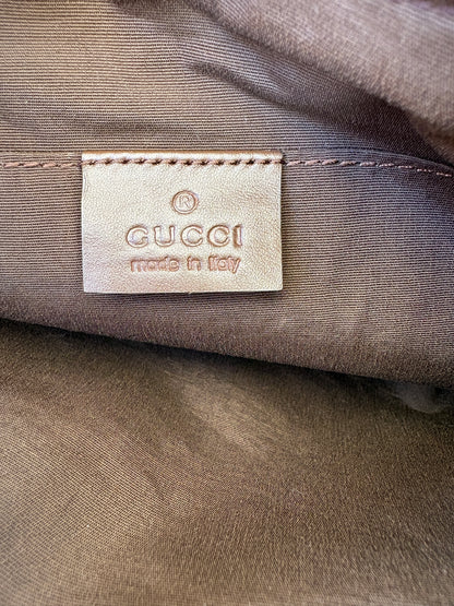 Gucci Brown GG Canvas and Leather Shoulder Bag