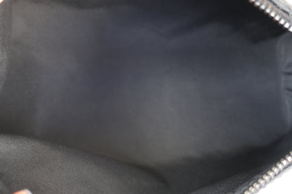 Gucci Black GG Canvas and Leather Pochette