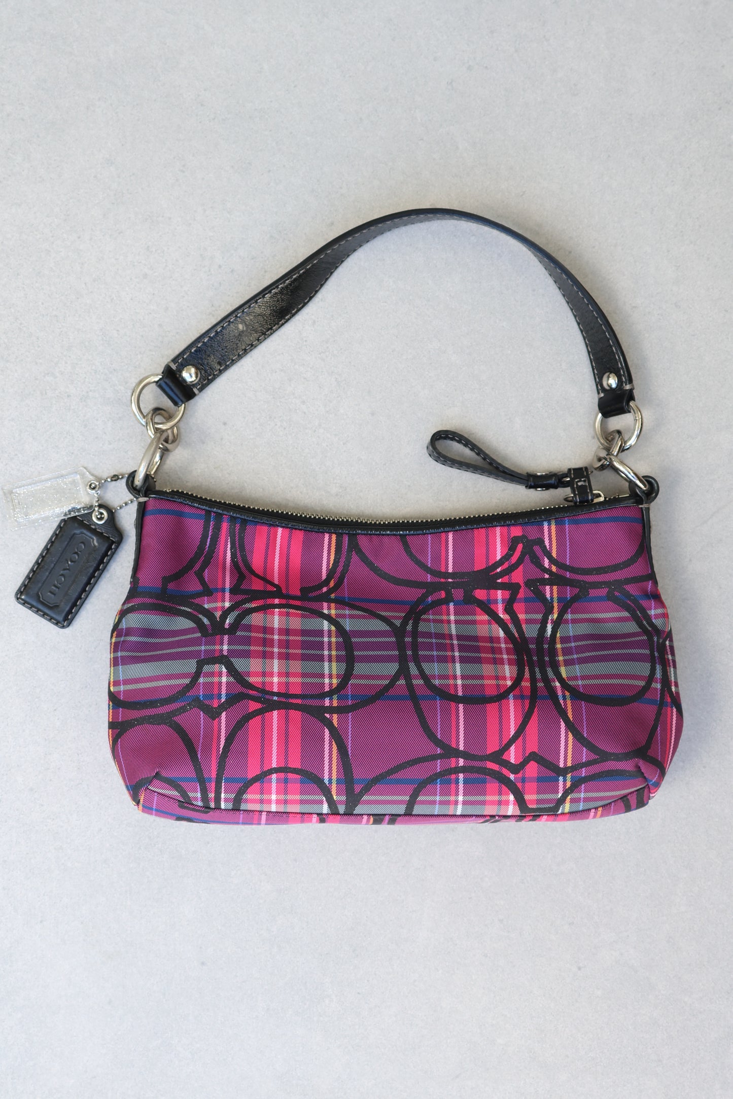Coach Poppy Tartan Shoulder Bag