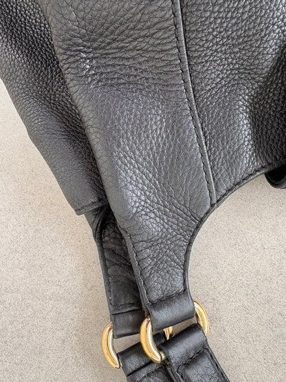 Gucci Hobo Horsebit Leather Bag Large