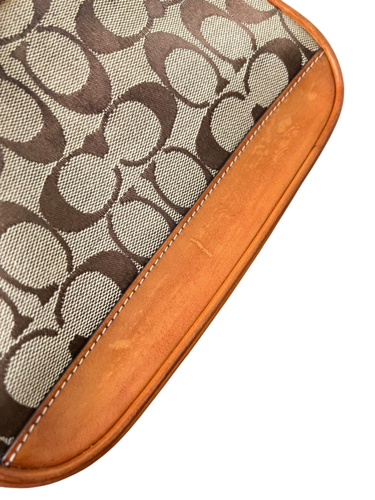 Coach Signature Demi Tan with Coach Charm