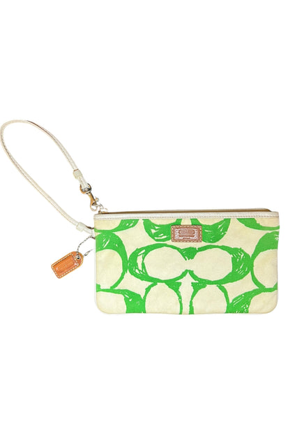 Coach Signature Pouch Green
