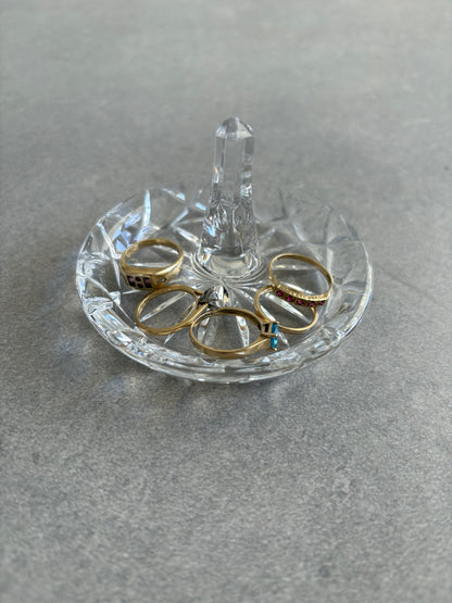 Vintage Crystal Ring Holder