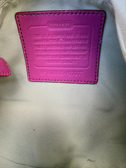 Coach Poppy Pink Shoulder Bag Two Way