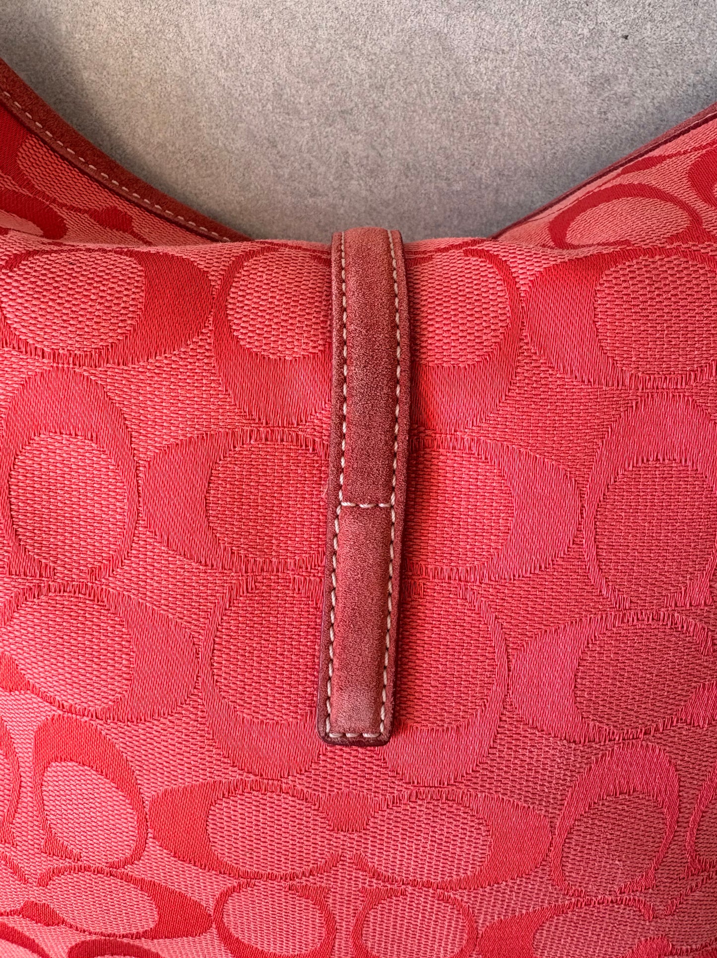 Coach Soft Clip Hobo Bag Red
