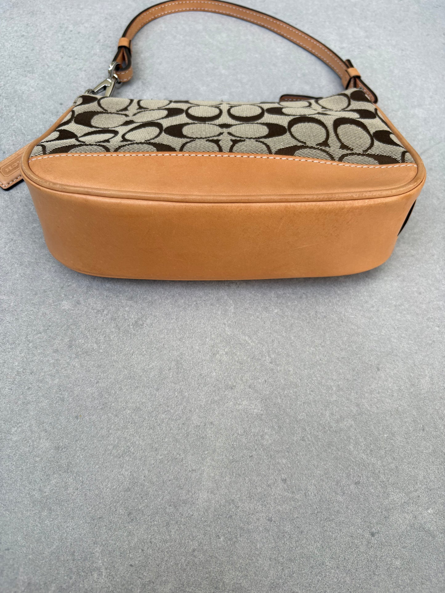 Coach Signature Demi Tan Shoulder Bag