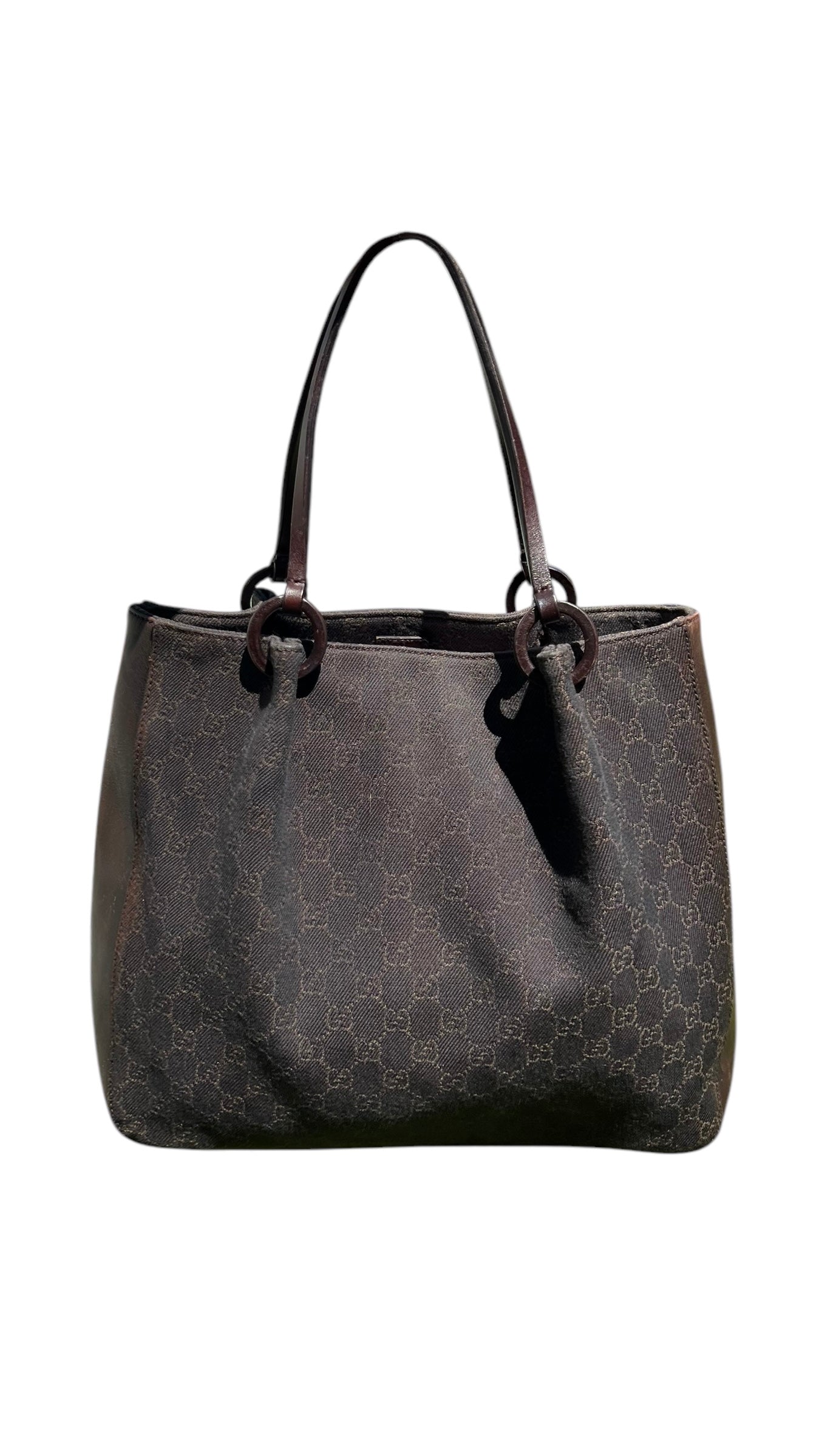 Gucci GG Canvas & Leather Tote Bag