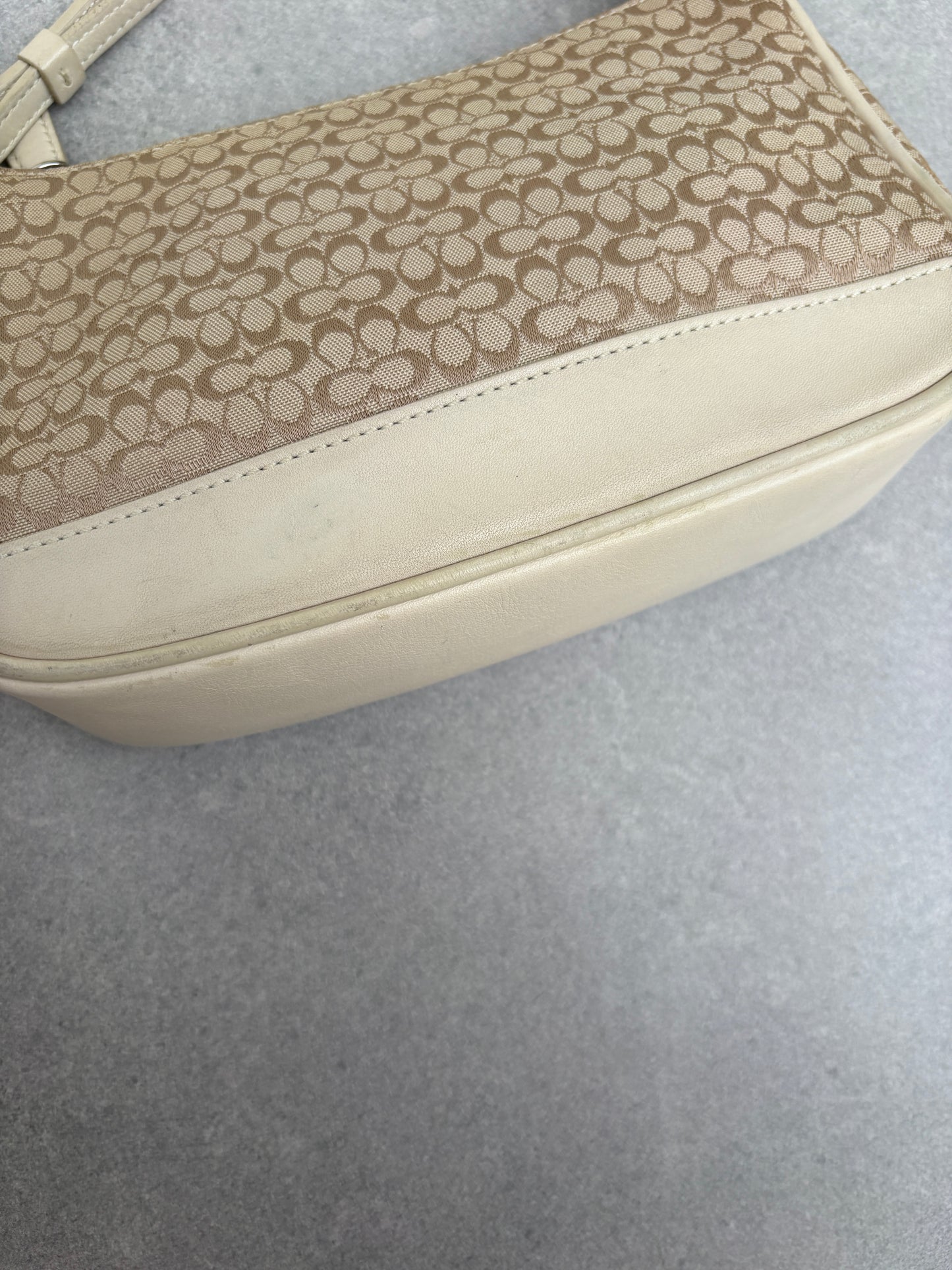 Coach Demi Beige Shoulder Bag
