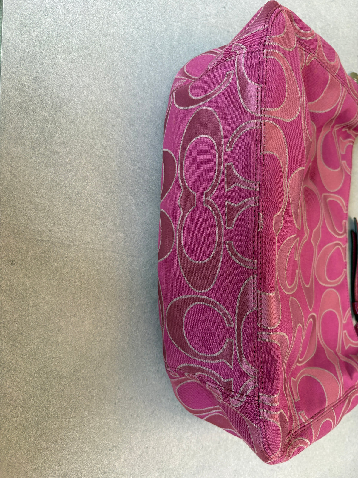 Coach Pink Monogram Shoulder Bag Two-way