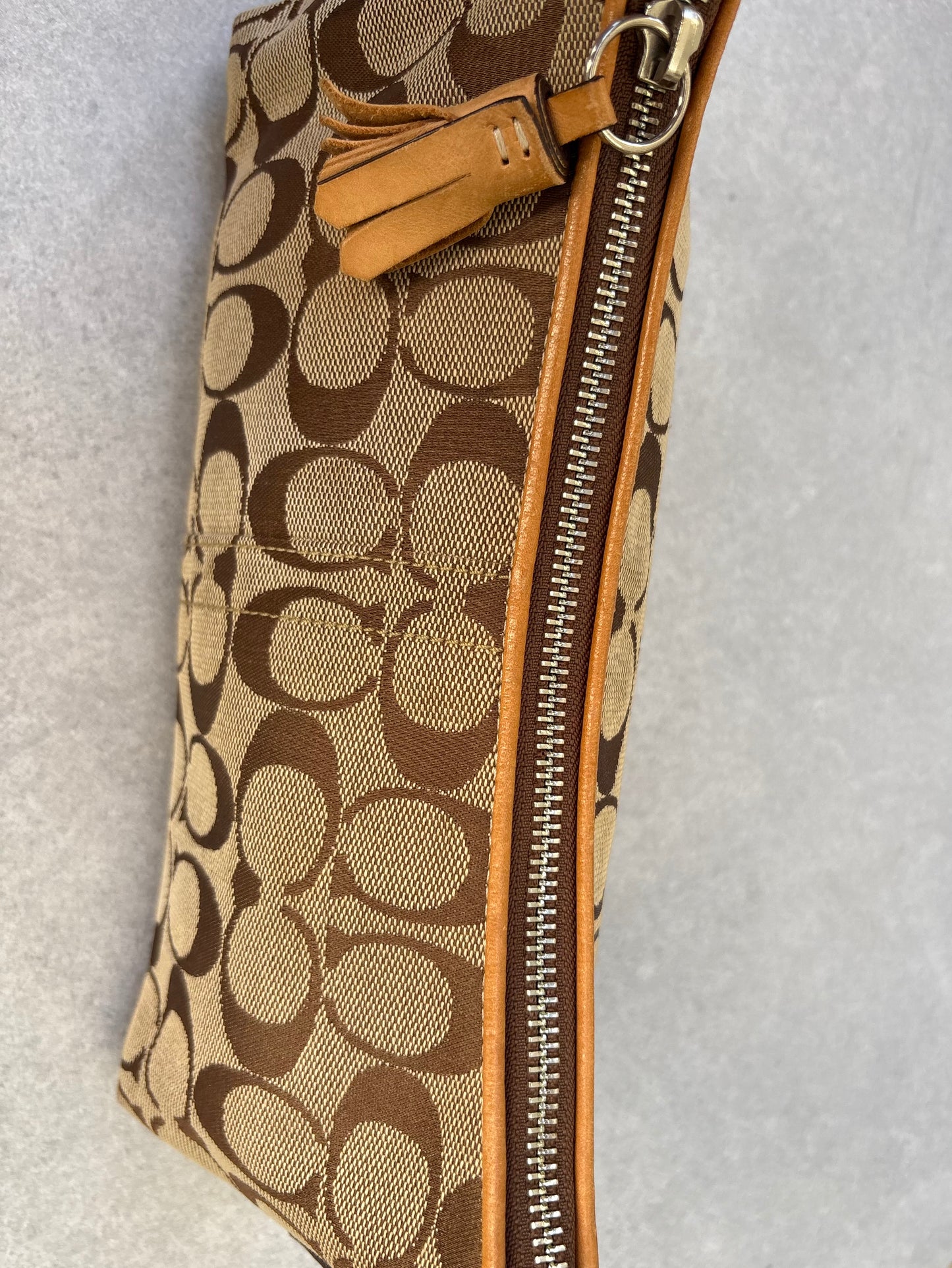 Coach Signature Brown Shoulder Bag