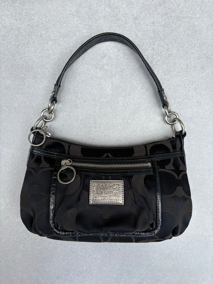 Coach Poppy Black Poppy Two-Way Handbag