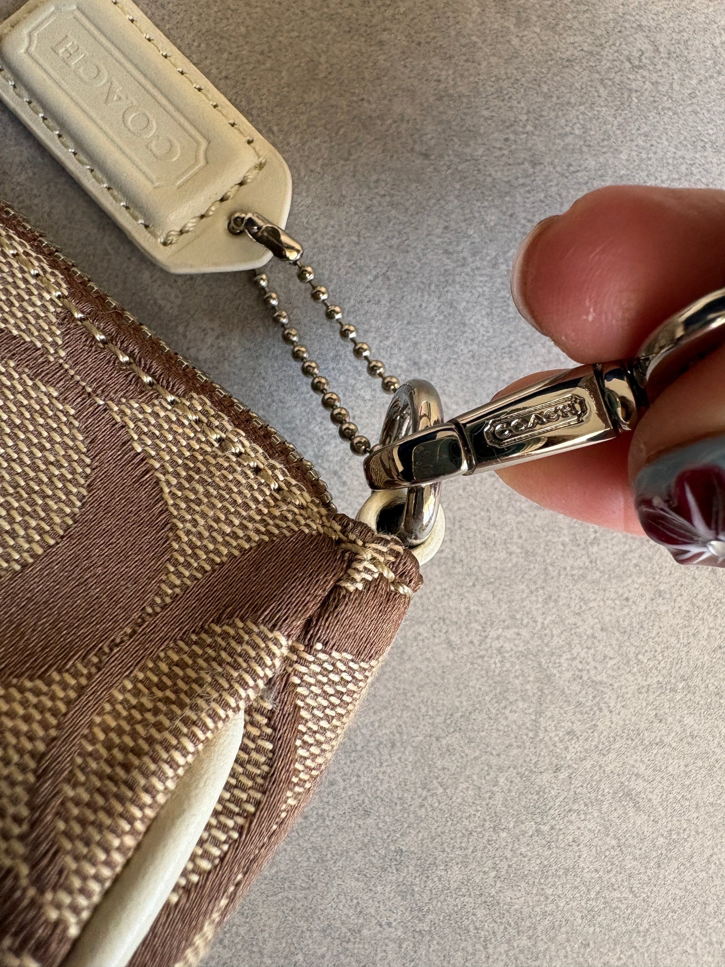 Coach Demi Beige Shoulder Bag
