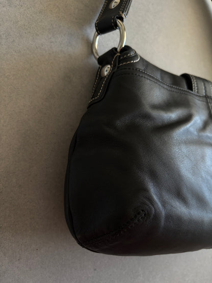 Coach Soho Black Leather Shoulder Bag