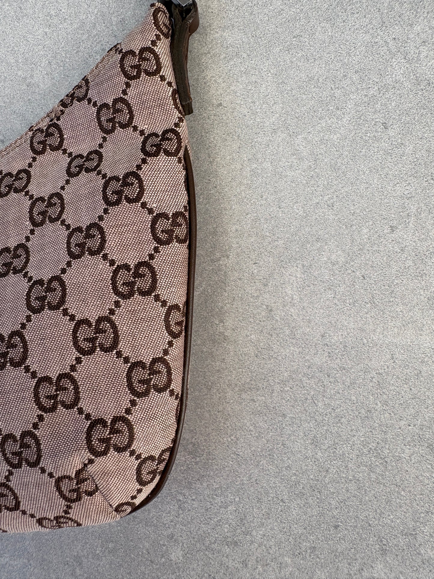 Gucci Brown GG Canvas and Leather Shoulder Bag