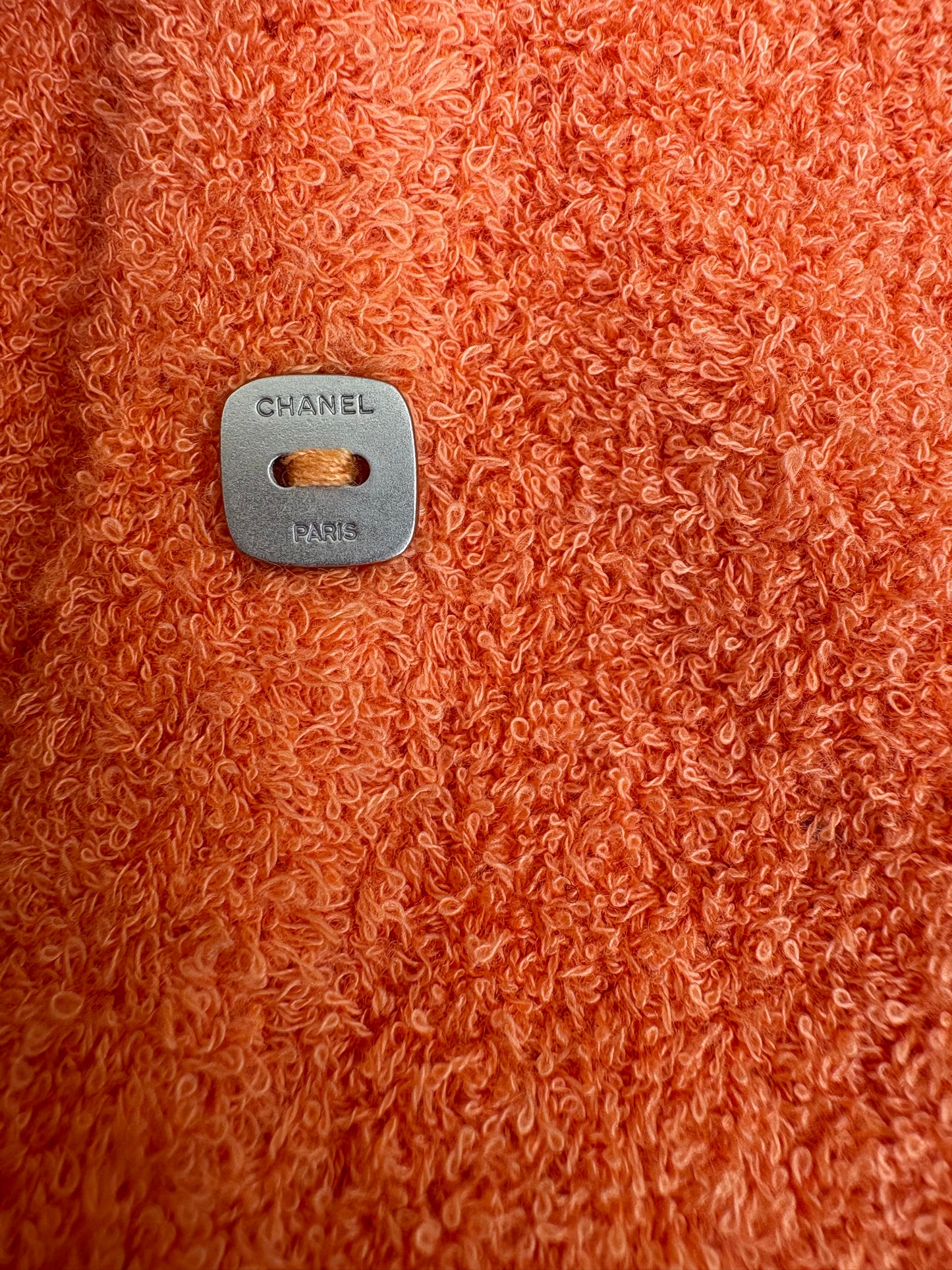 Chanel Orange Cardigan Size M
