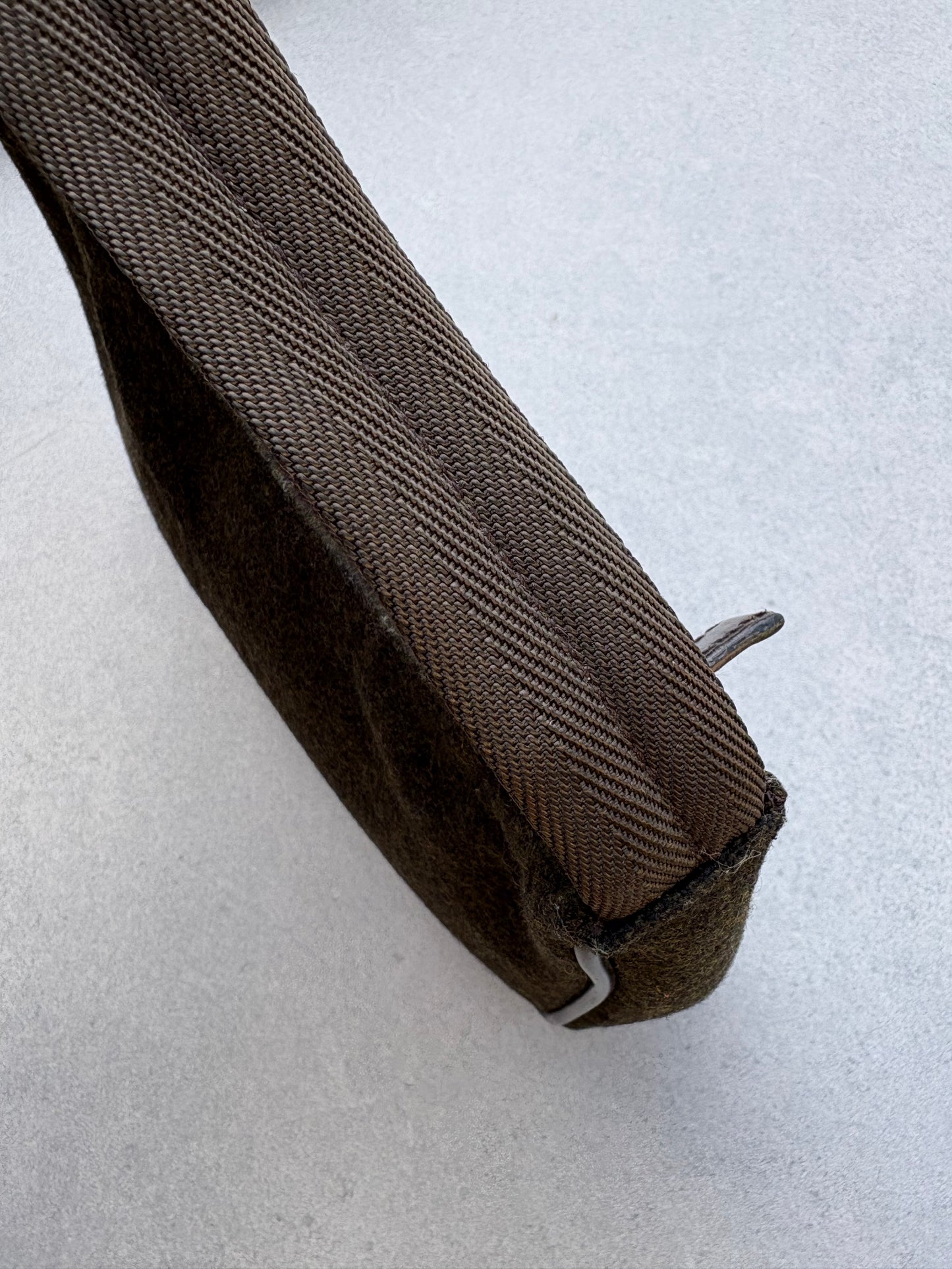 Prada Brown Re-edition 2000 Wool Bag