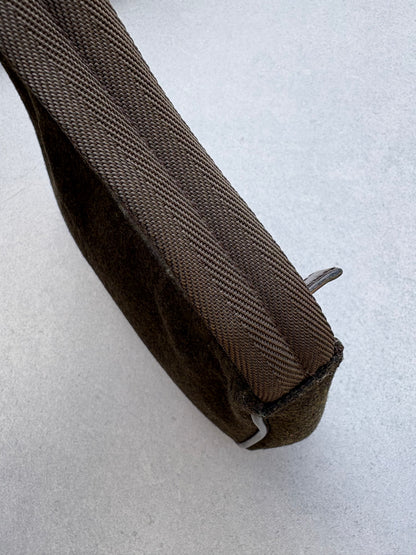 Prada Brown Re-edition 2000 Wool Bag