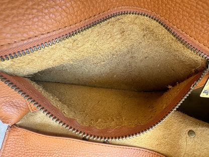 Mulberry Roxanne Tan Grained Leather Satchel Bag