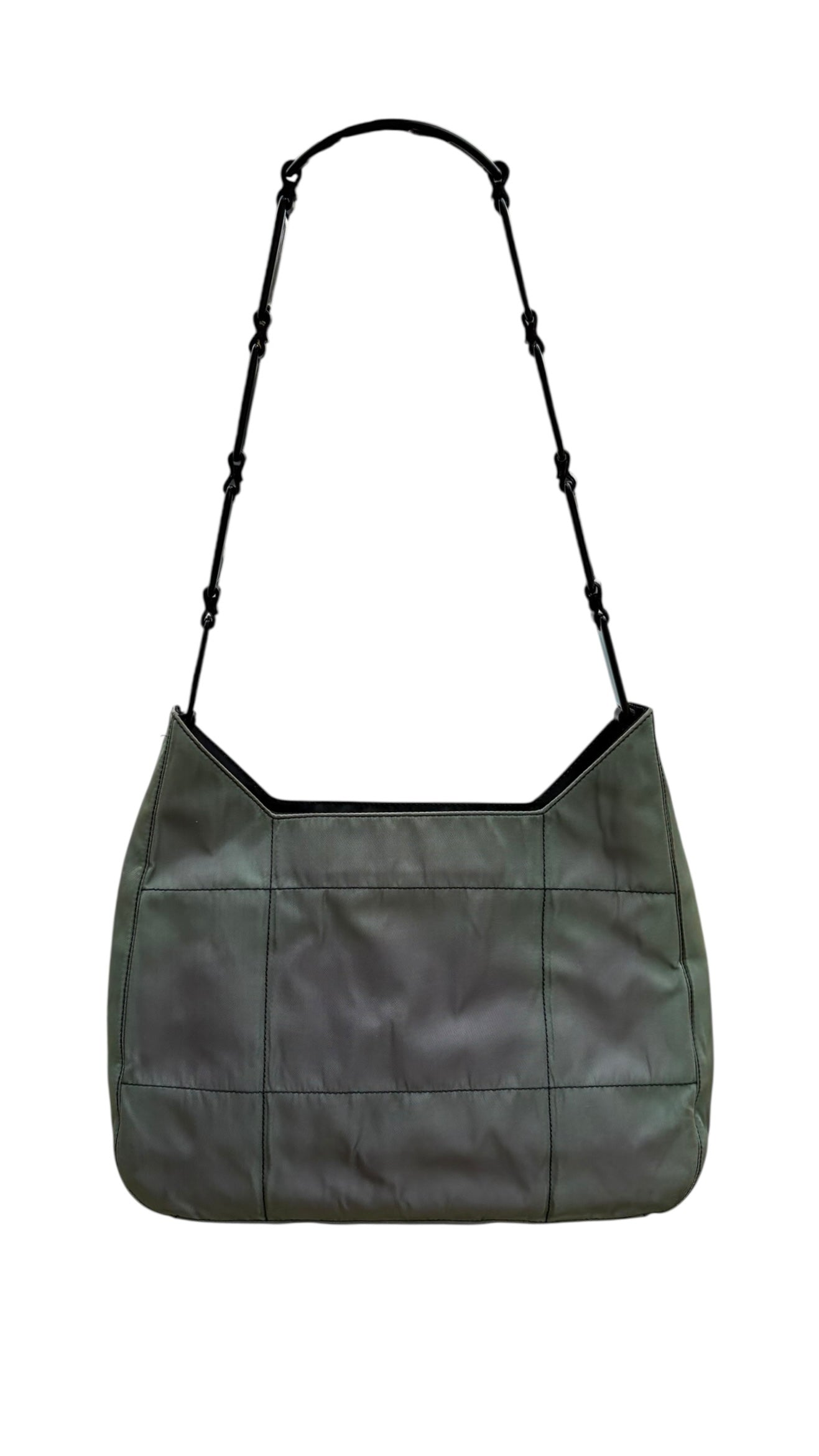 Prada Green Nylon Shoulder Bag