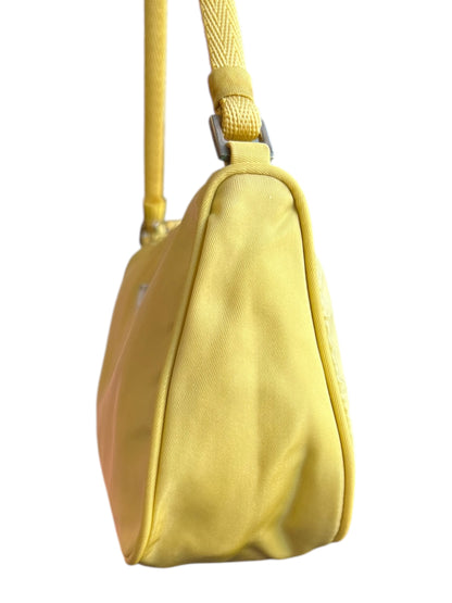 Prada Nylon Tessuto Accessory Pouch Yellow