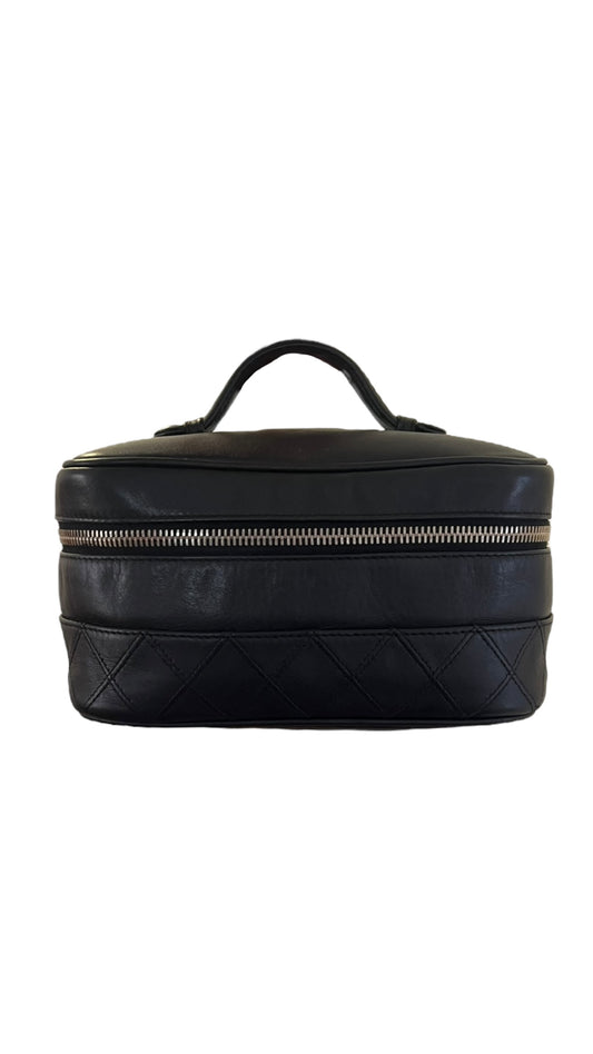 Chanel Black CC Quilted Vanity Bag