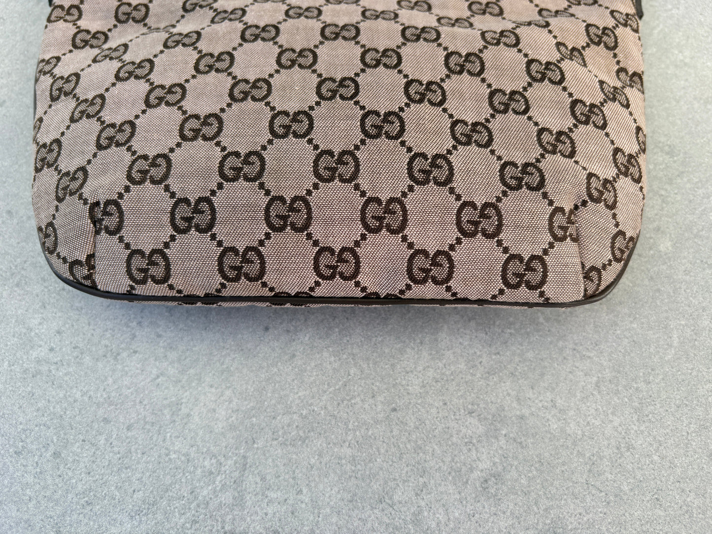 Gucci Brown GG Canvas and Leather Shoulder Bag
