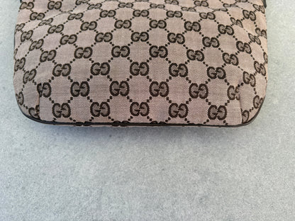 Gucci Brown GG Canvas and Leather Shoulder Bag