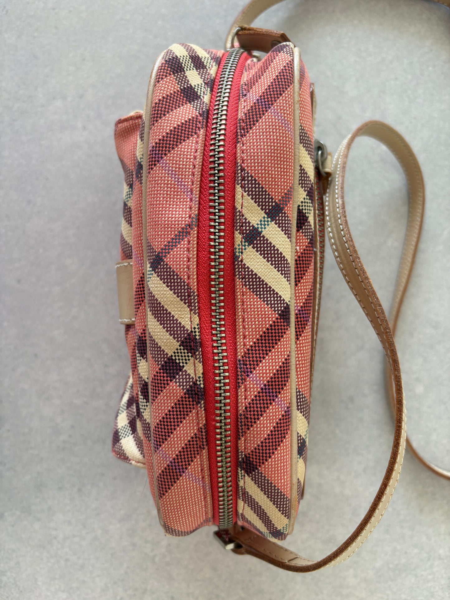Burberry Pink Nova Check Crossbody
