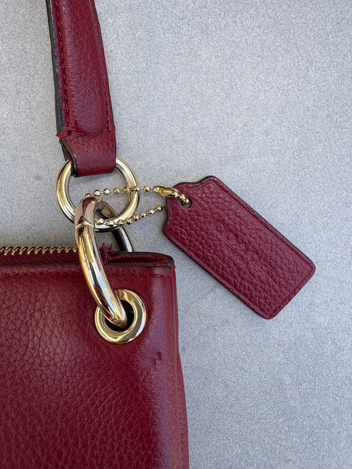 Coach Carriage Red Leather Bag