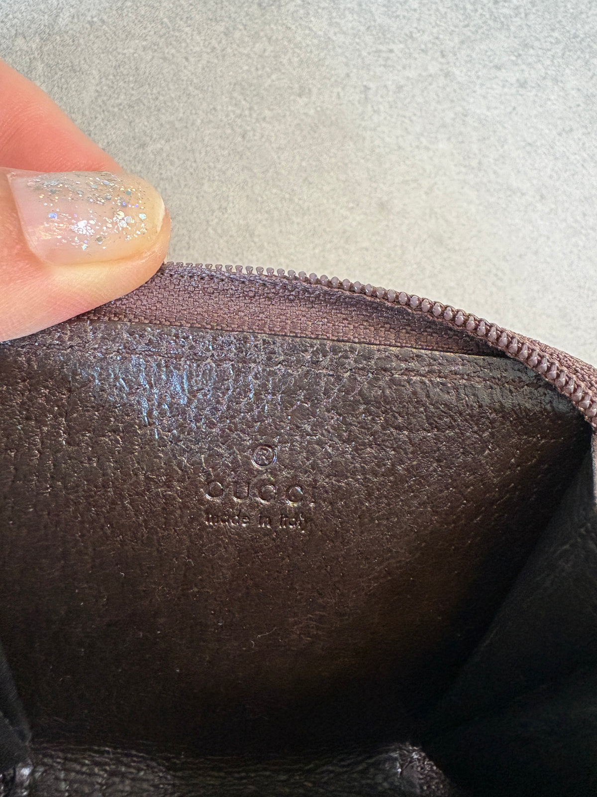Gucci GG Biege and Black Coin Purse