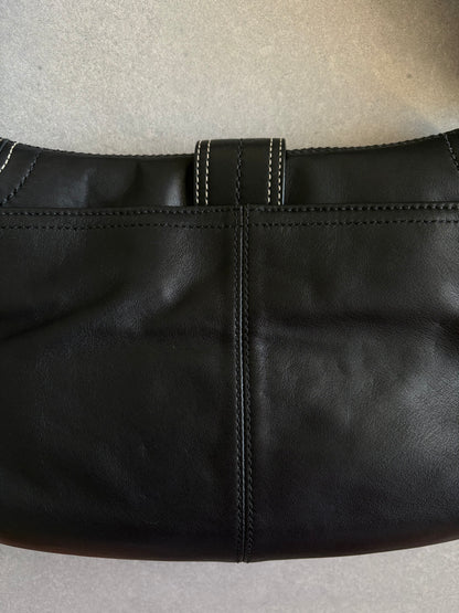 Coach Soho Black Leather Shoulder Bag