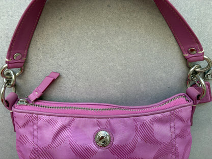 Coach Pink Monogram Shoulder Bag