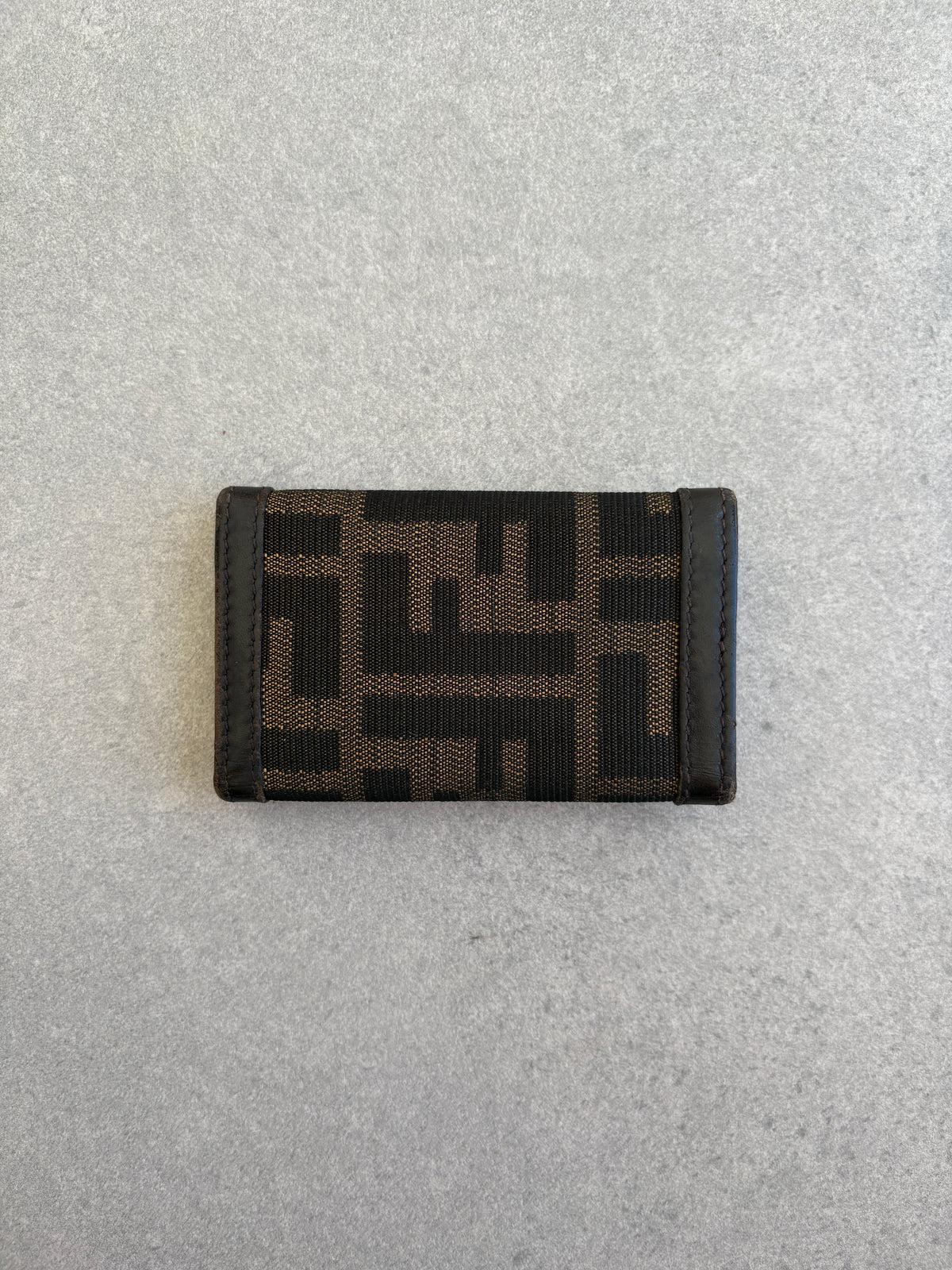 Fendi Zucca Canvas and Leather Key Holder