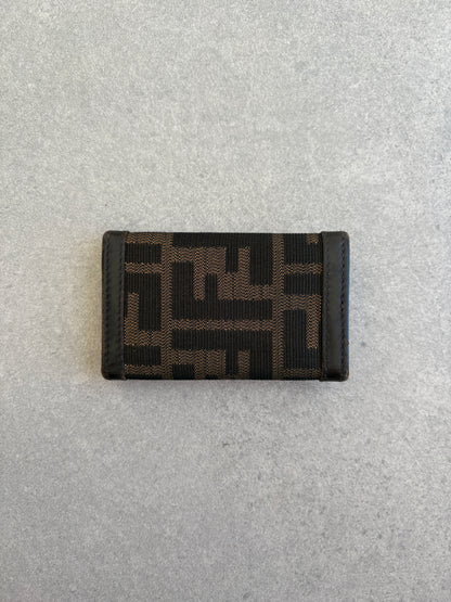 Fendi Zucca Canvas and Leather Key Holder