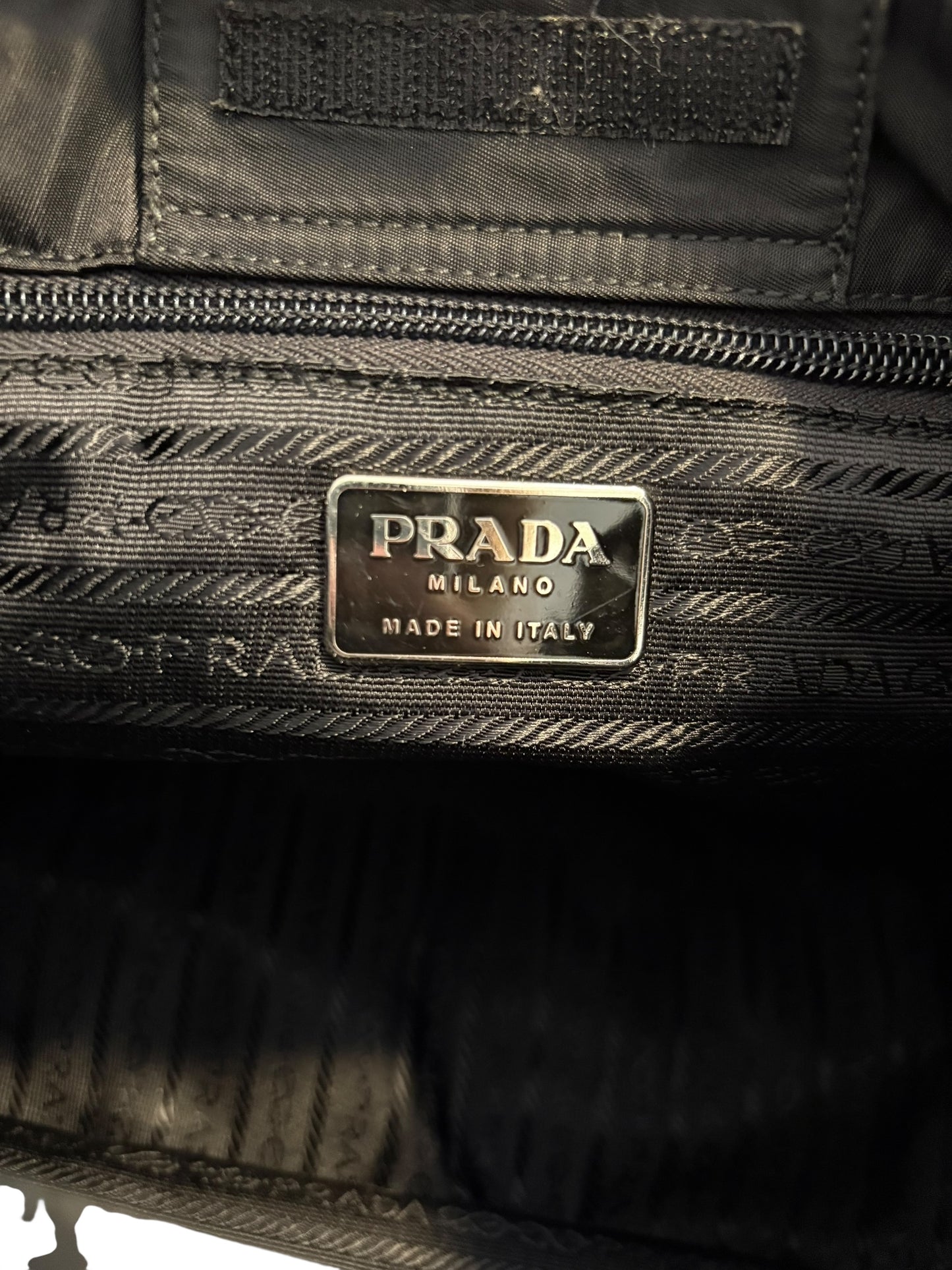 Prada Green Nylon Shoulder Bag