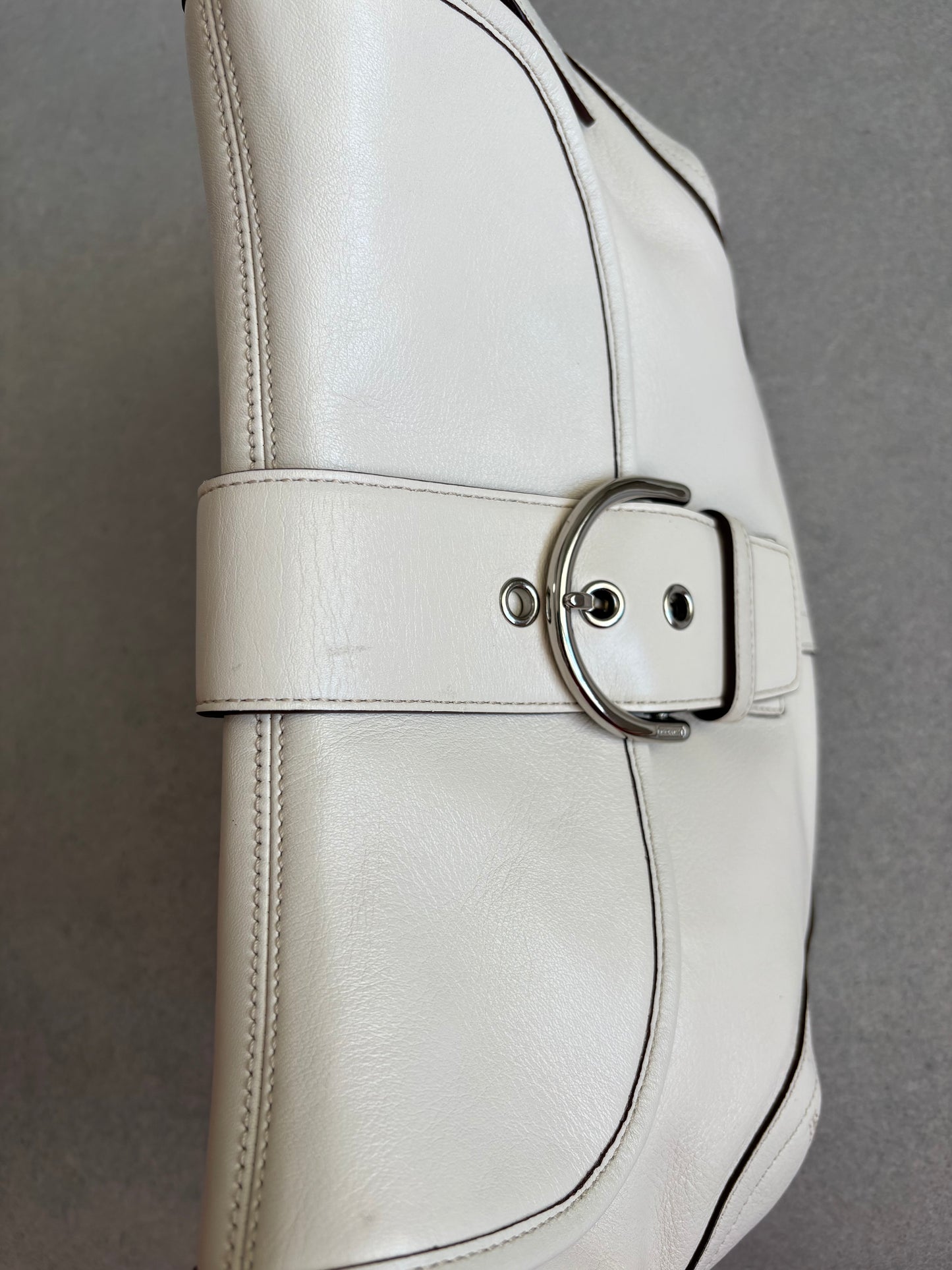Coach Soho Cream Leather Shoulder Bag