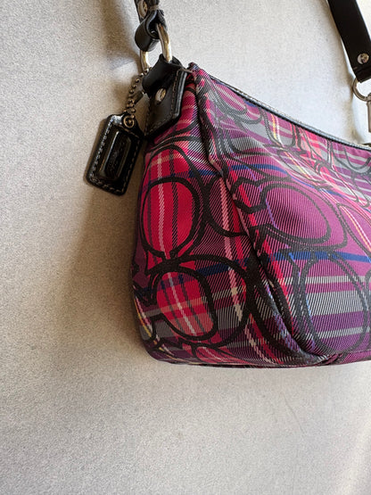 Coach Poppy Tartan Shoulder Bag