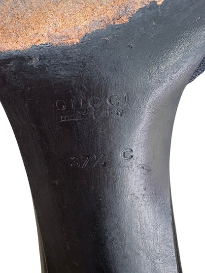 Gucci Mules Black Monogram Size 37.5