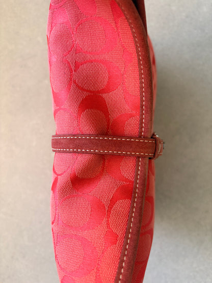Coach Soft Clip Hobo Bag Red