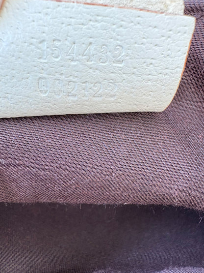 Gucci Pink GG Canvas & Leather Abbey Pochette