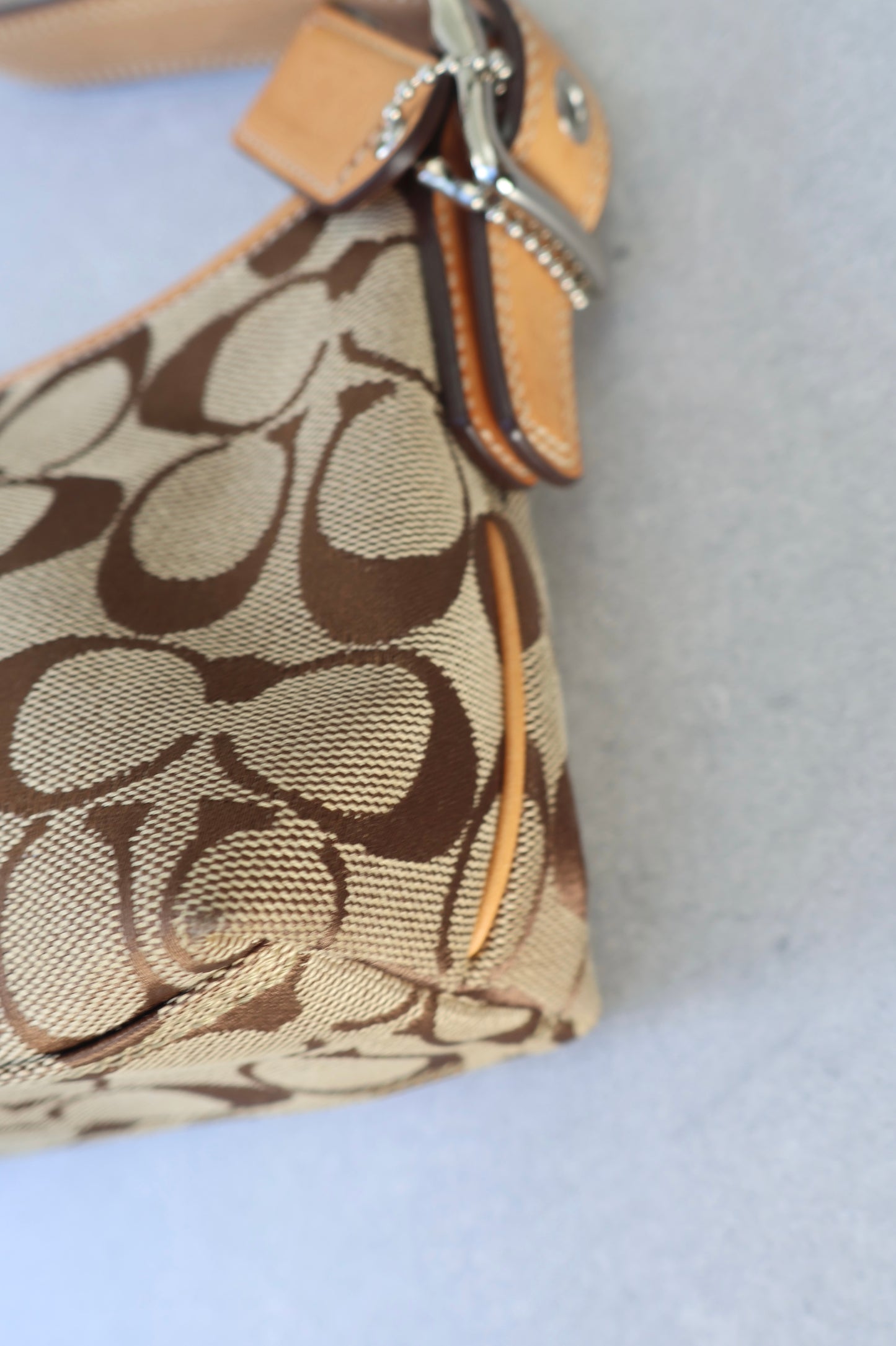 Coach Signature Brown Shoulder Bag