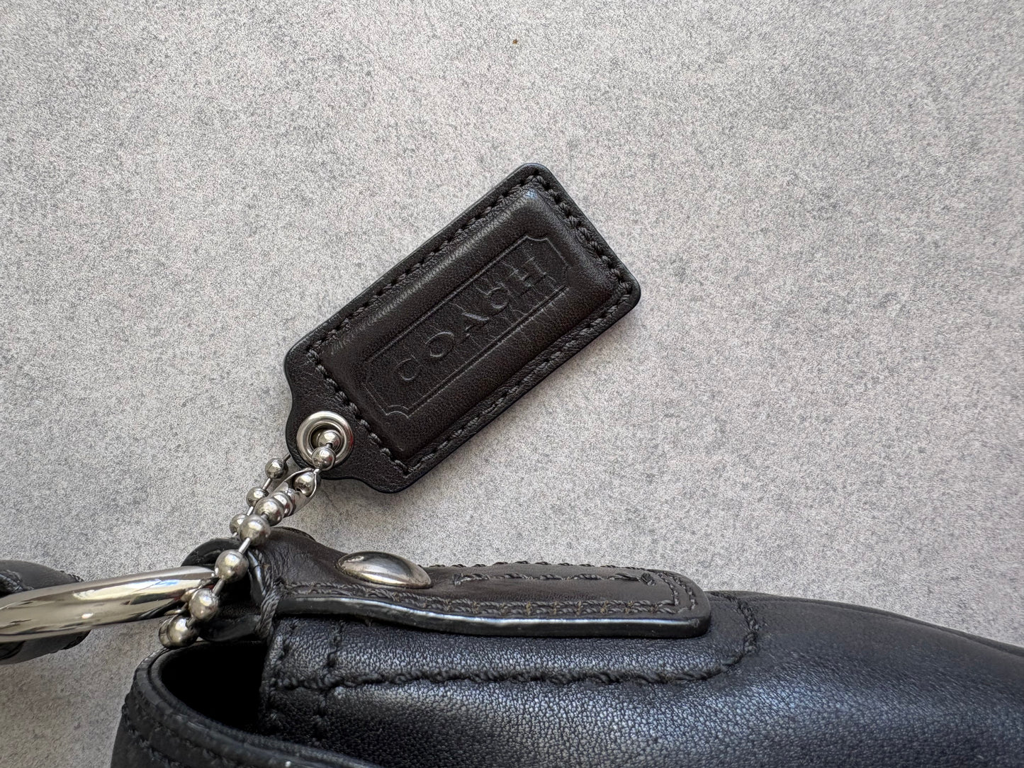 Coach Soho Black Leather Shoulder Bag