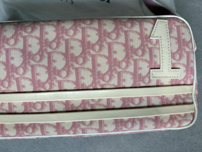 Christian Dior 2000s Pink Trotter Monogram Shoulder Bag