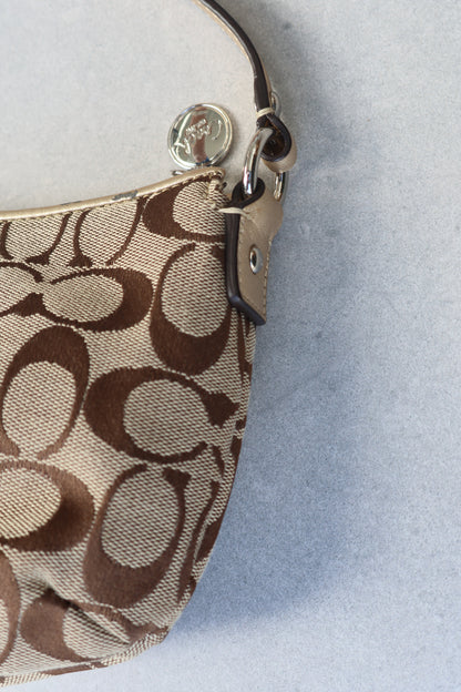 Coach Signature Tan Shoulder Bag