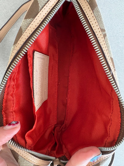 Coach Brown Canvas Signature Crossbody Bag