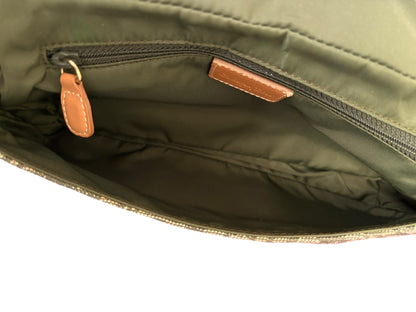 Christian Dior 2000s Green Trotter Monogram Malice Shoulder Bag