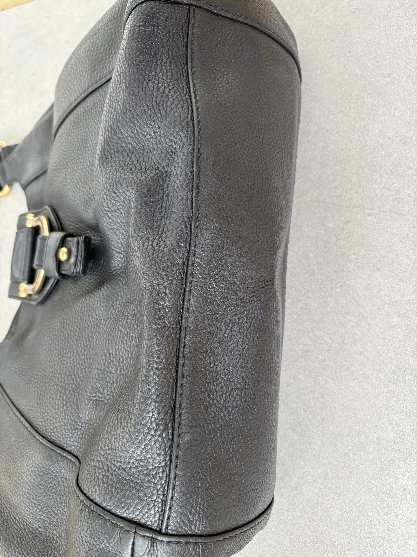 Gucci Hobo Horsebit Leather Bag Large