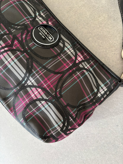 Coach Poppy Tartan Shoulder Bag